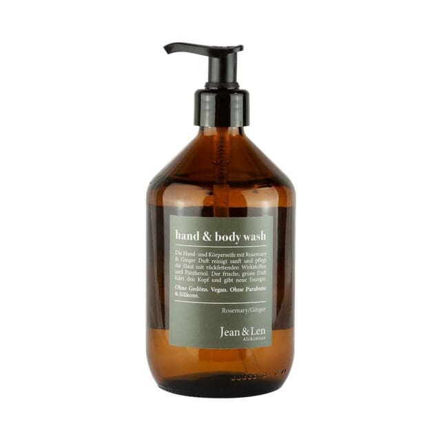 jean len Hand and Body Wash Ginger Rosemary