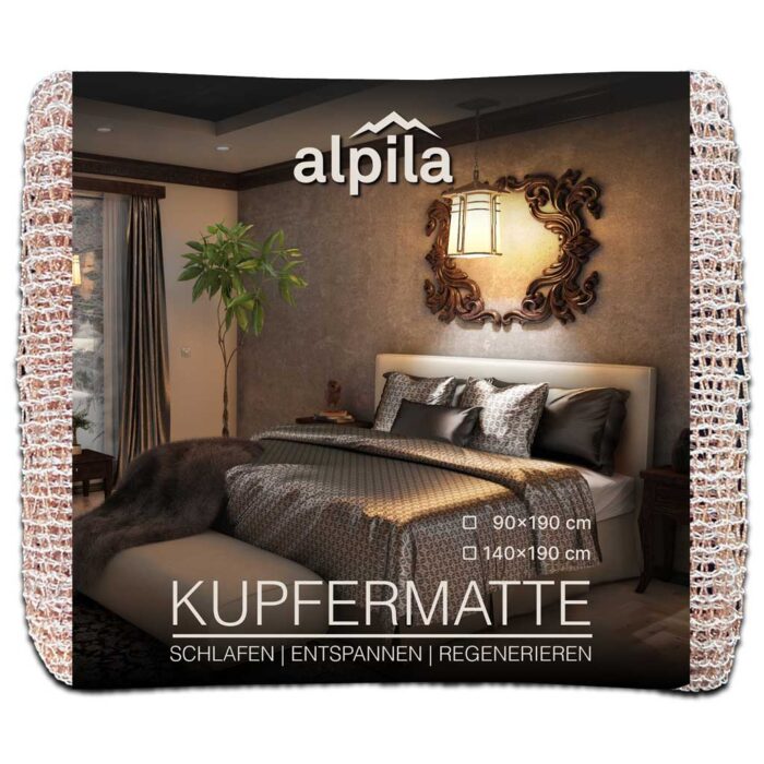 Kupfermatte für das Bett