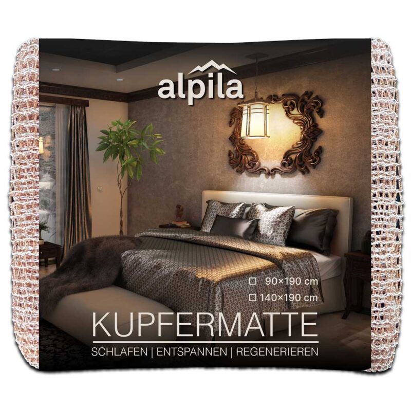 Kupfermatte für das Bett, aus der Schweiz - 90x190 cm oder 140x190 cm