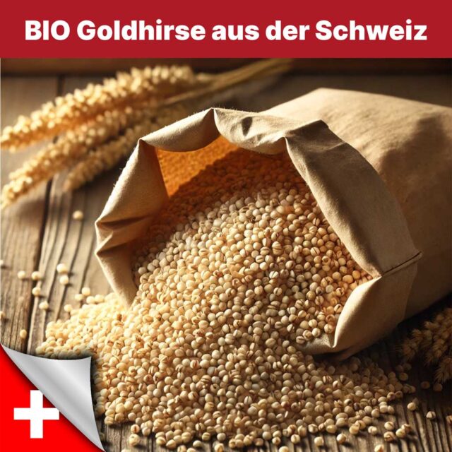 Bio Goldhirse Spreu aus der Schweiz